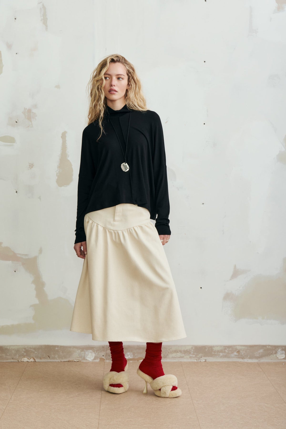 Rennai Top in Ash