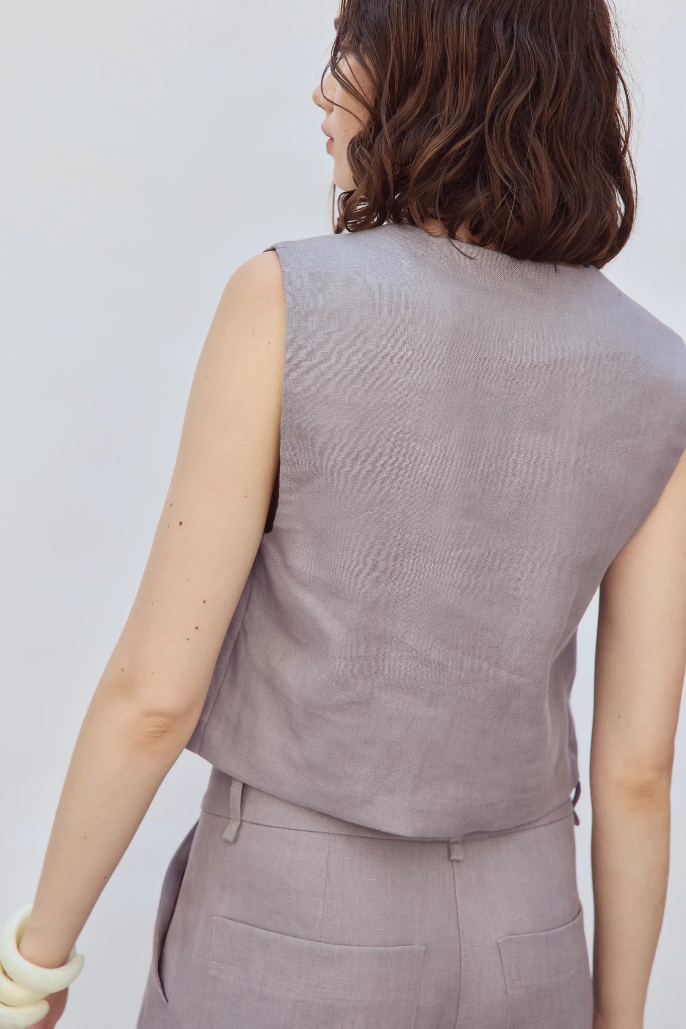 Eve Gravel Saxon Top