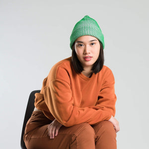 Two-Tone Knit Beanie