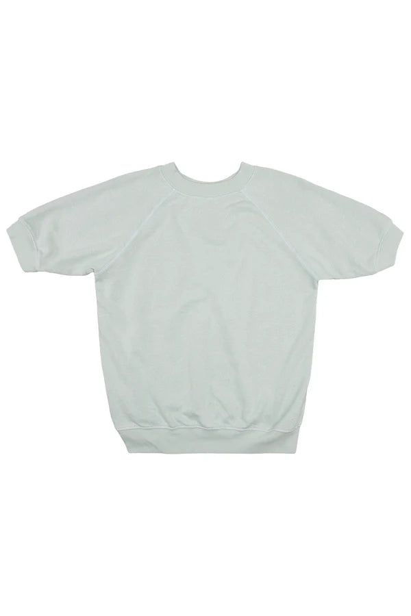 Short Sleeve Raglan Sweatshirt in Stormy Green