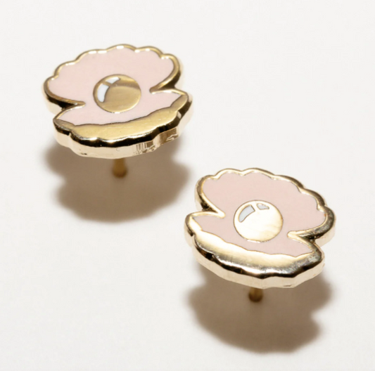 Oyster Stud Earrings