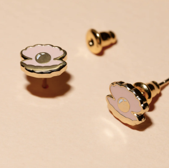 Oyster Stud Earrings