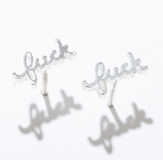 Fuck Stud Earrings