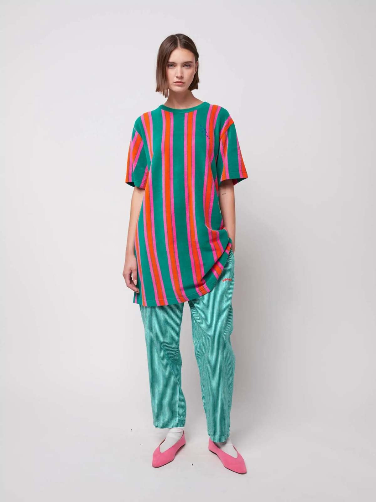 Striped Terry Dress