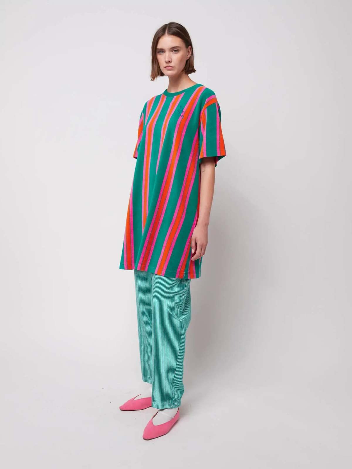 Striped Terry Dress