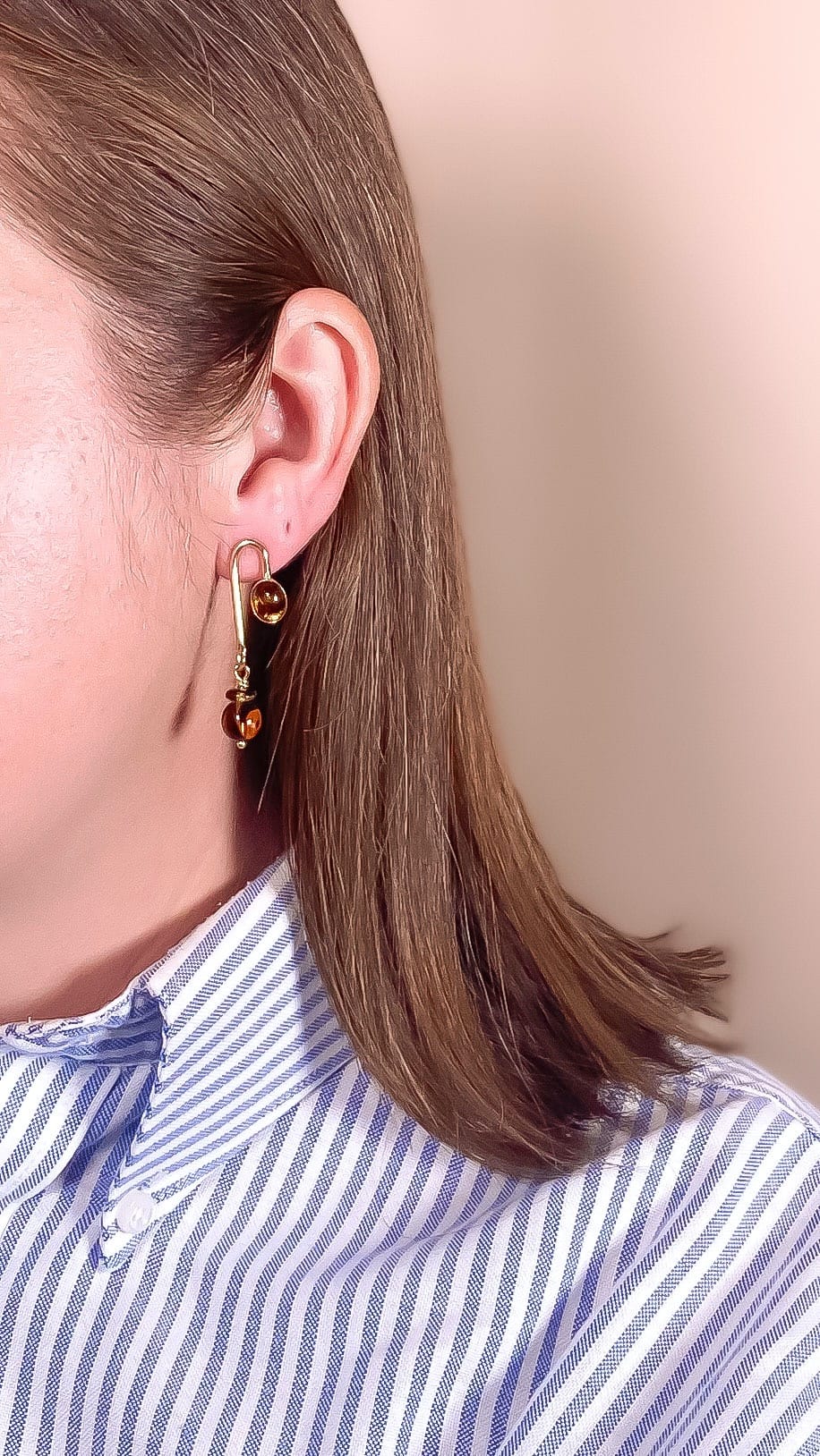 Tortoise Asymmetrical Arch Earrings