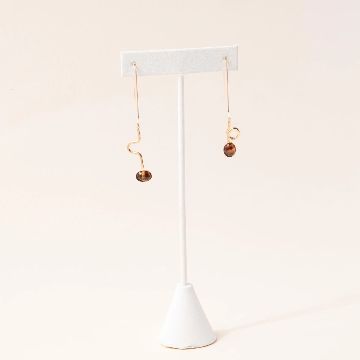 Tortoise Contour Drop Earrings