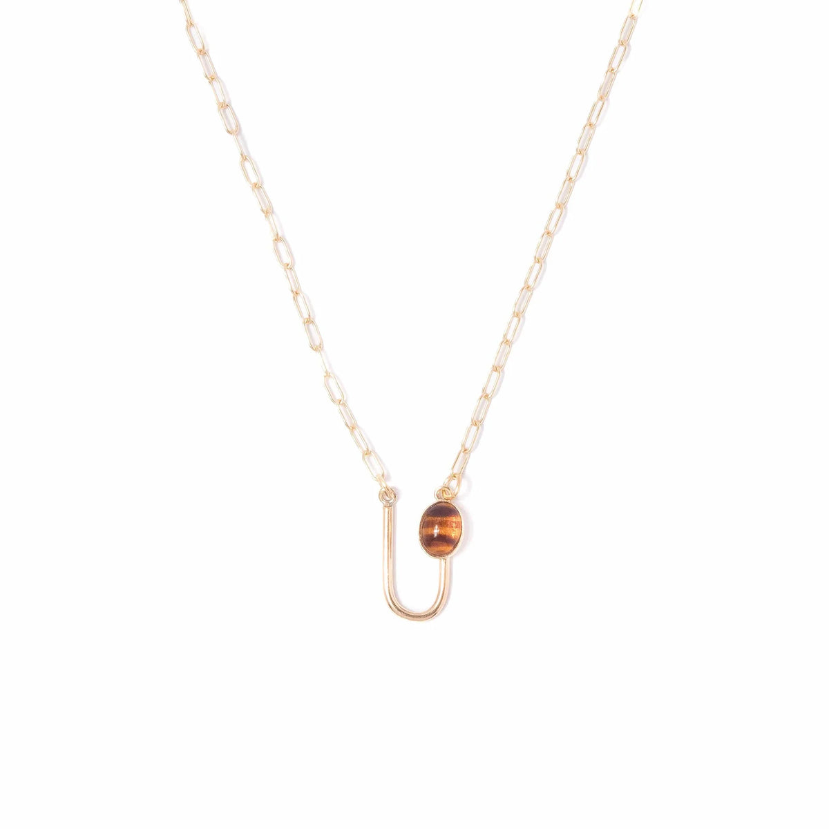 Tortoise Asymmetrical Arch Necklace