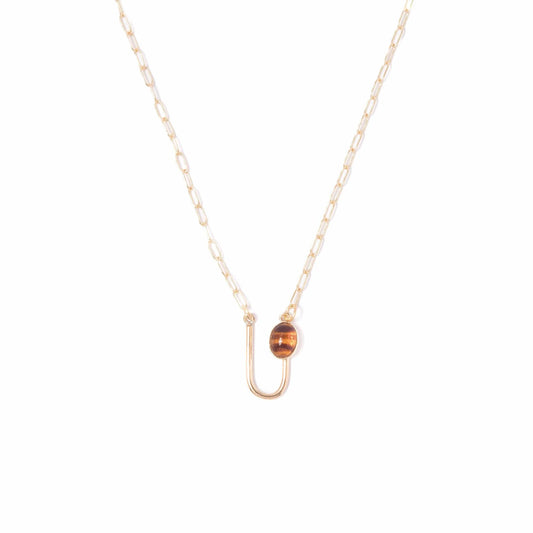 Tortoise Asymmetrical Arch Necklace