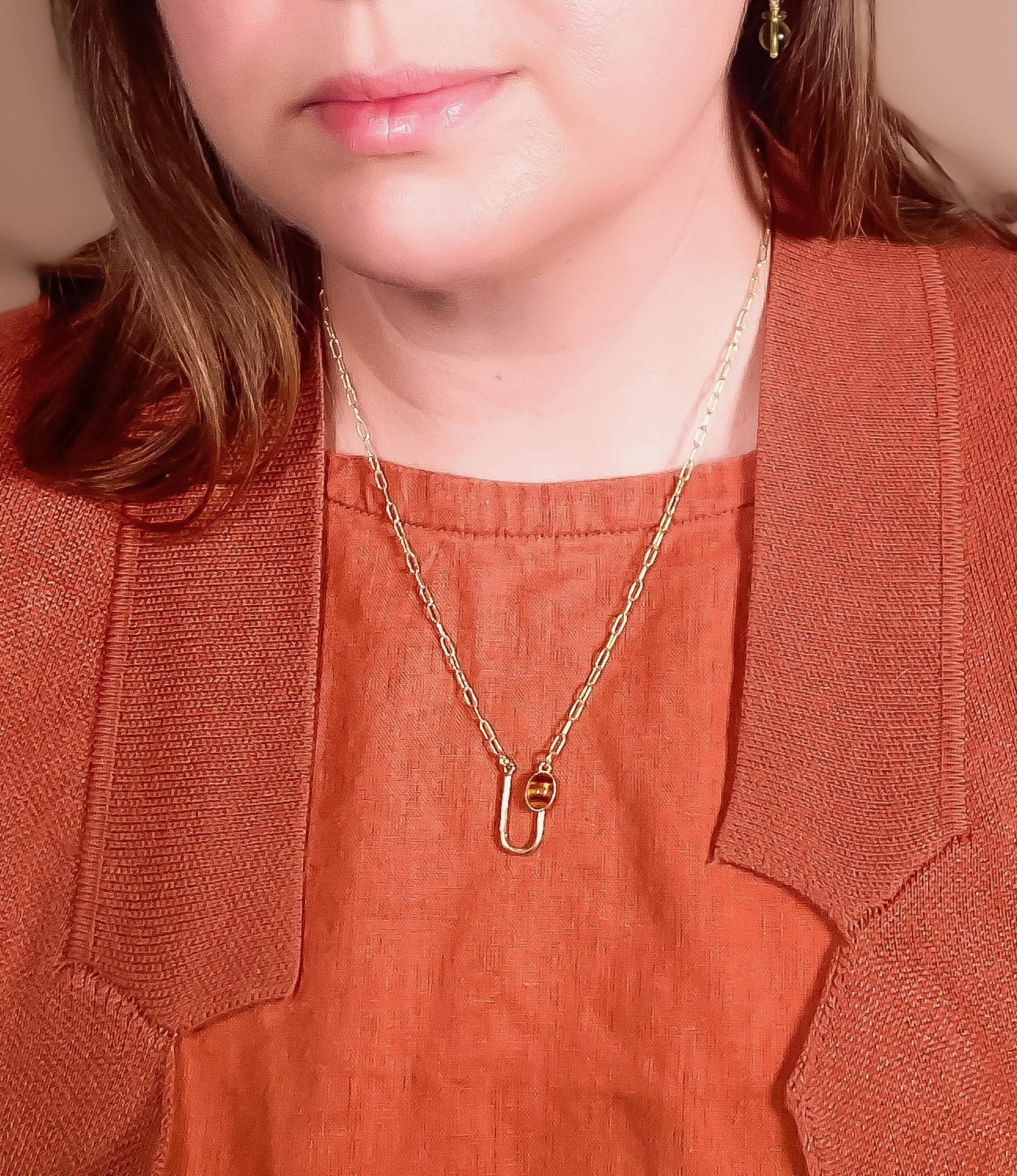 Tortoise Asymmetrical Arch Necklace