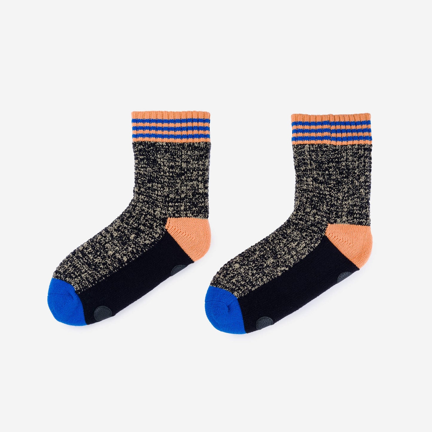 Varsity Knit House Socks - Black