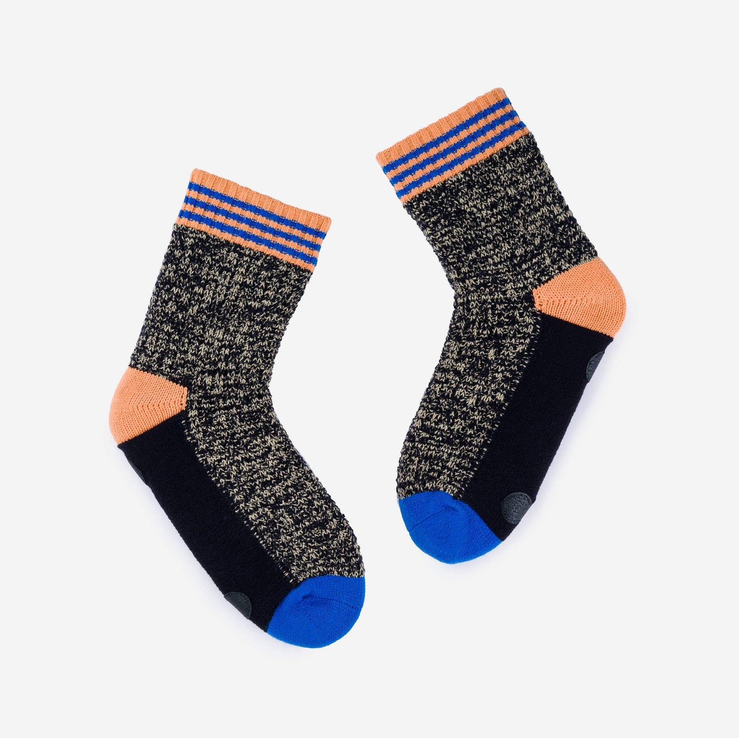 Varsity Knit House Socks - Black