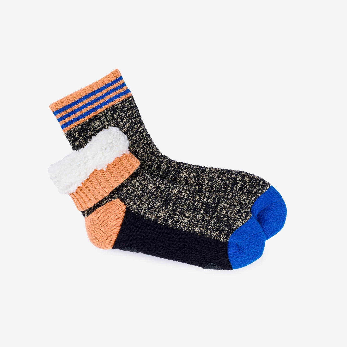 Varsity Knit House Socks - Black