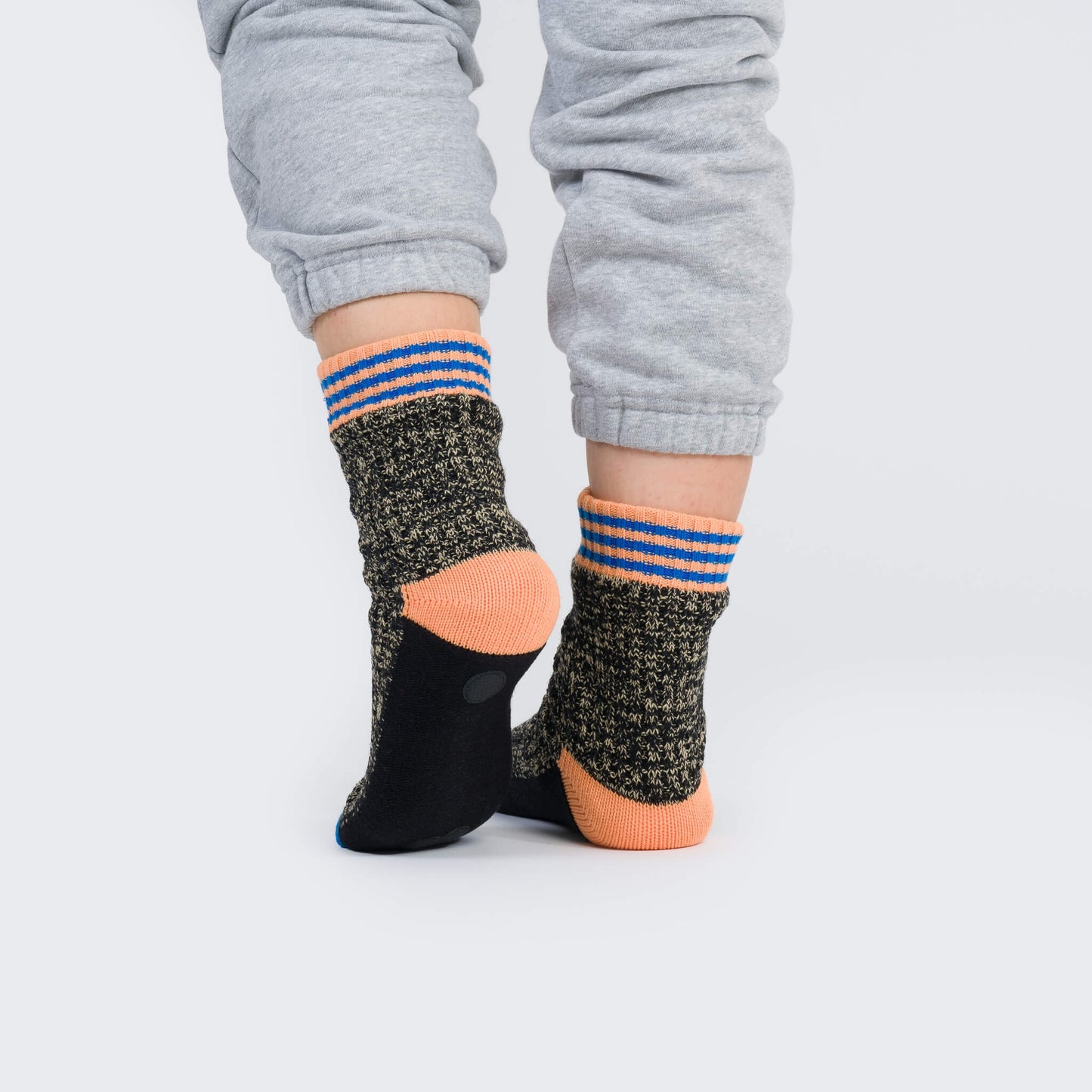 Varsity Knit House Socks - Black