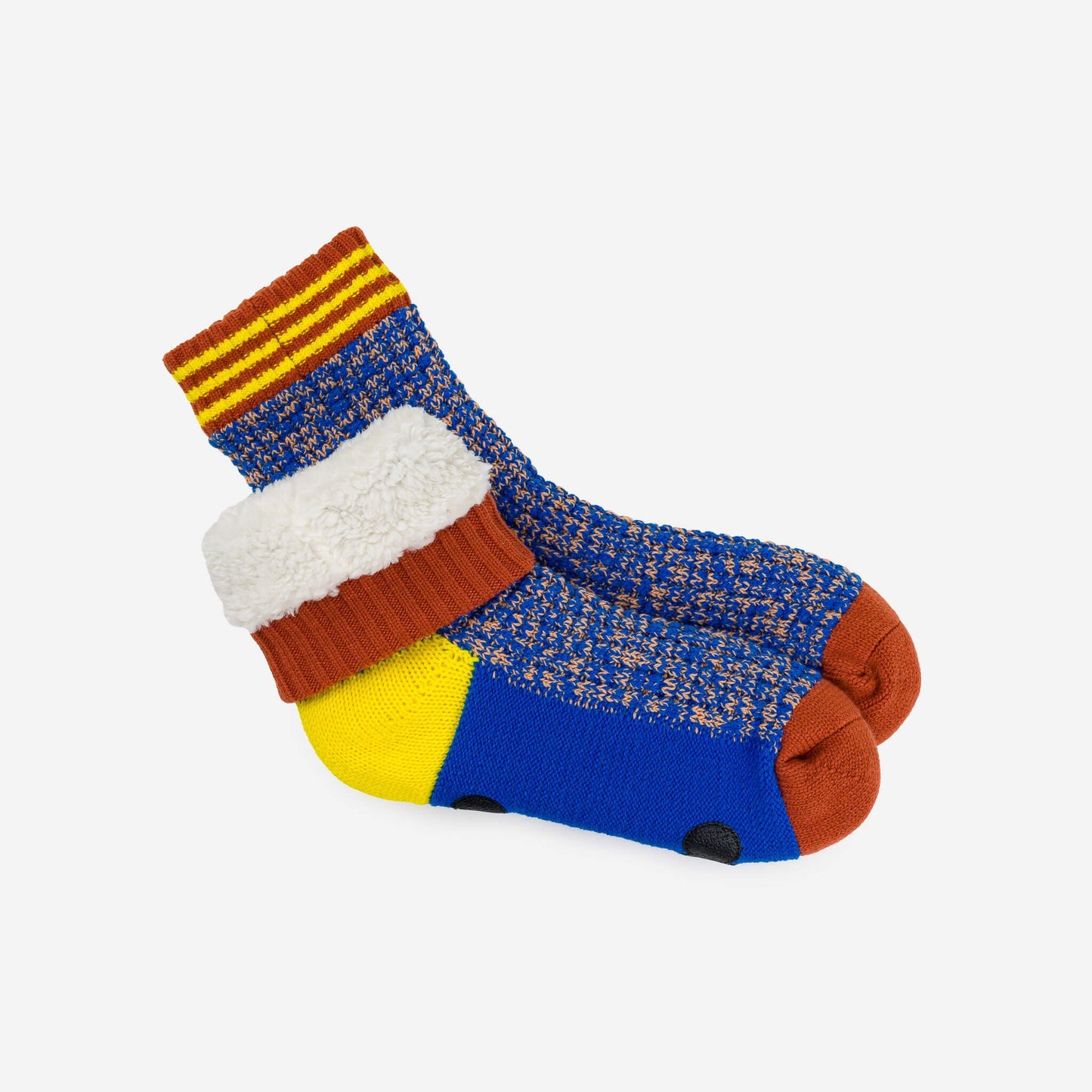 Varsity Knit House Socks - Cobalt