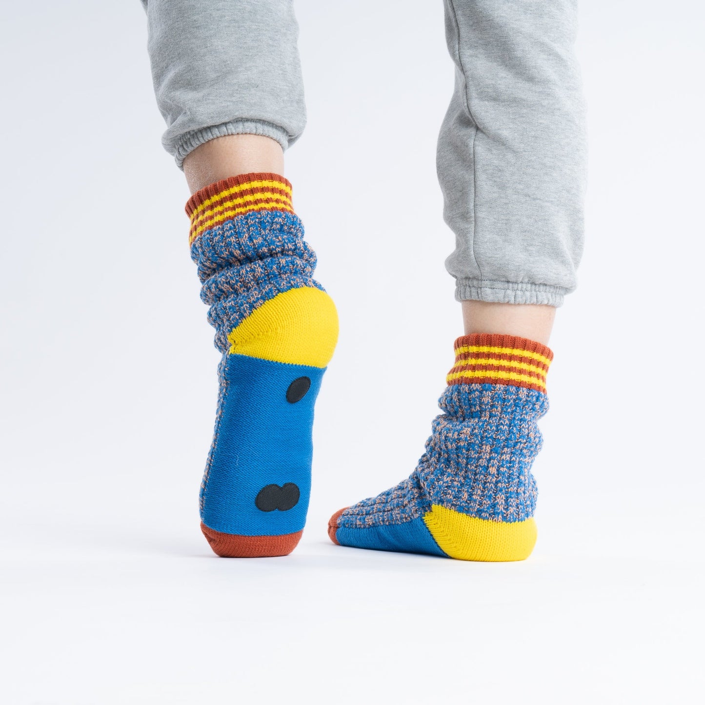 Varsity Knit House Socks - Cobalt
