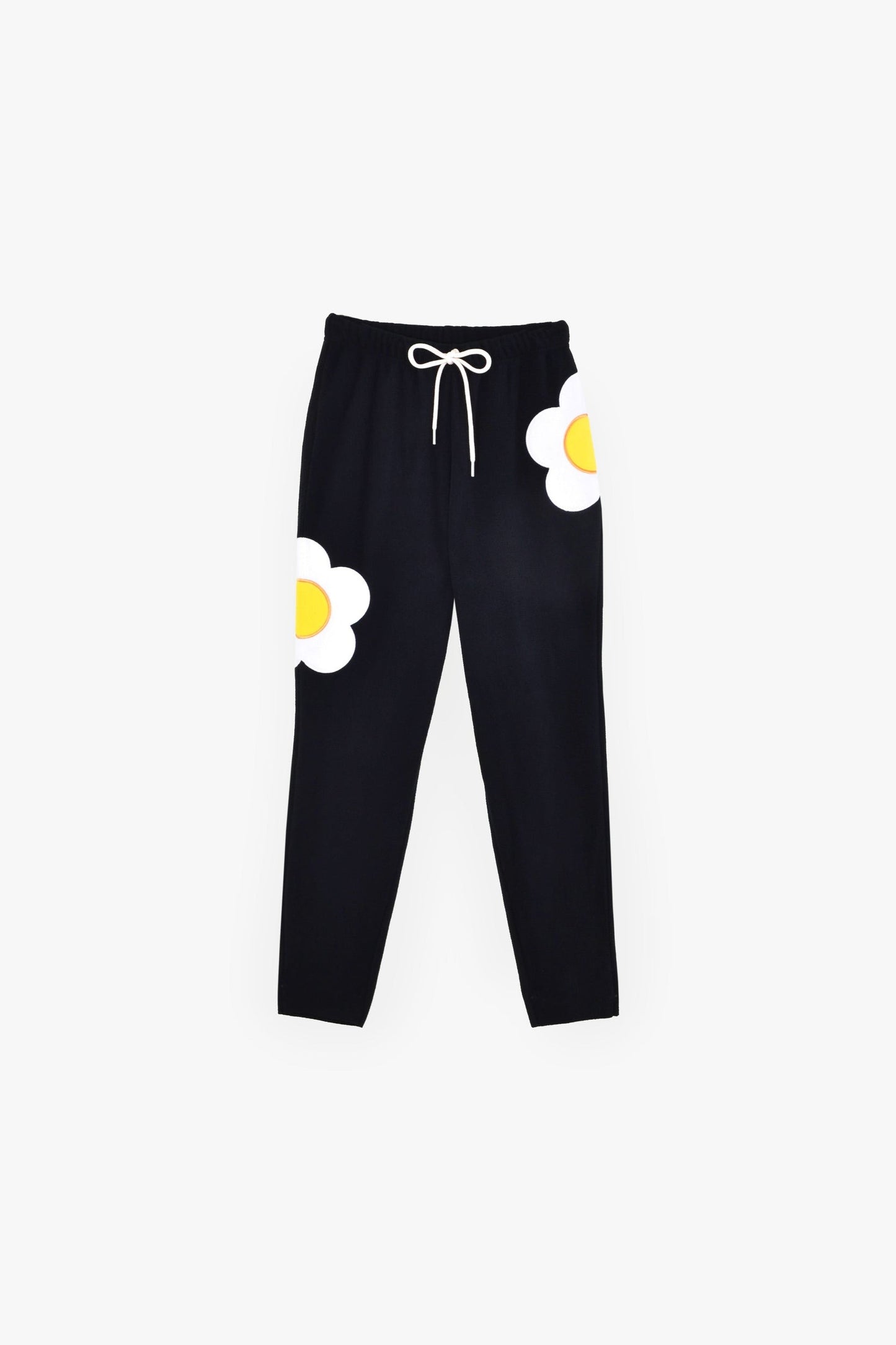 Fleece Sunny-side Joggers in Black