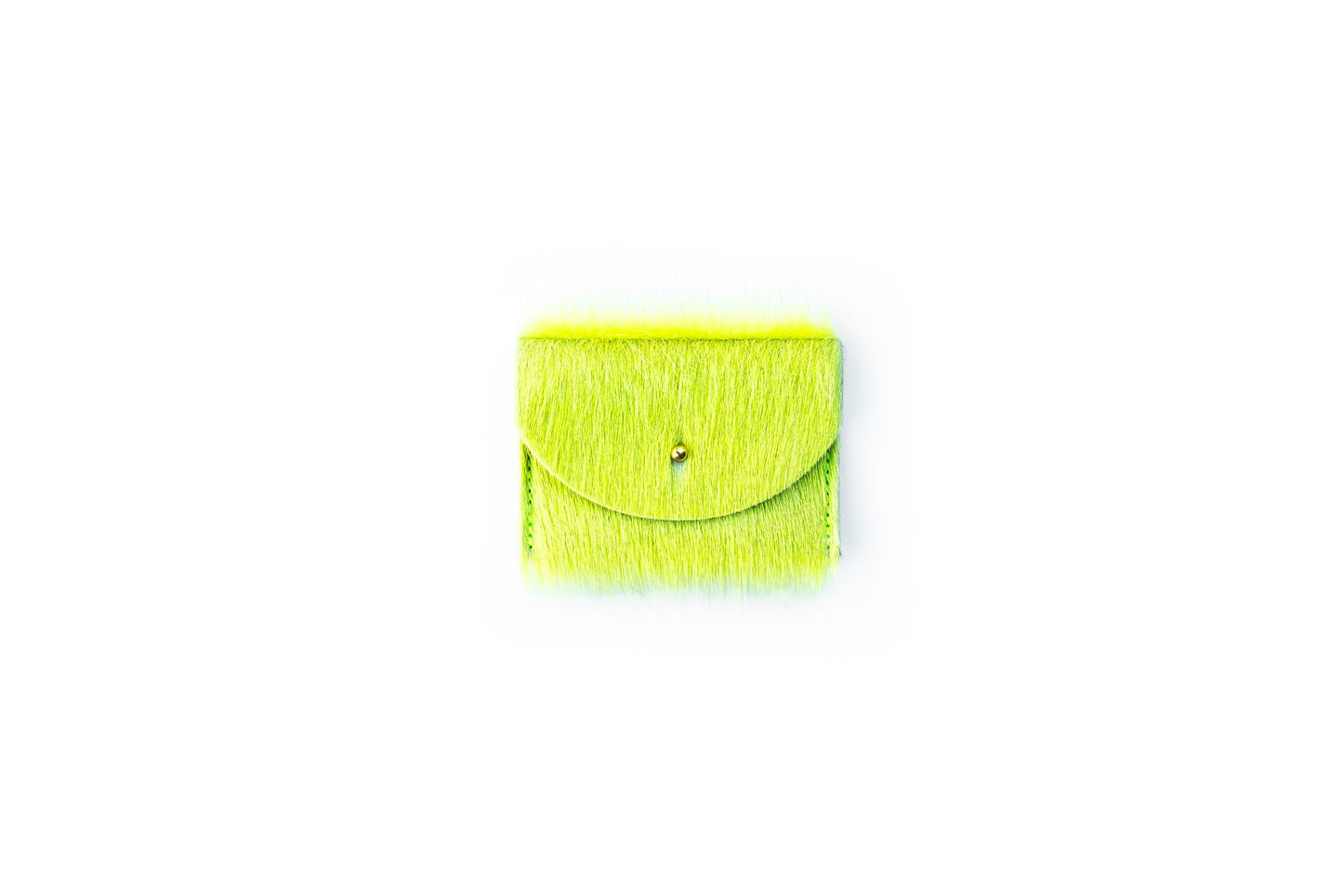 Cardholder - Chartreuse Hair on Hide