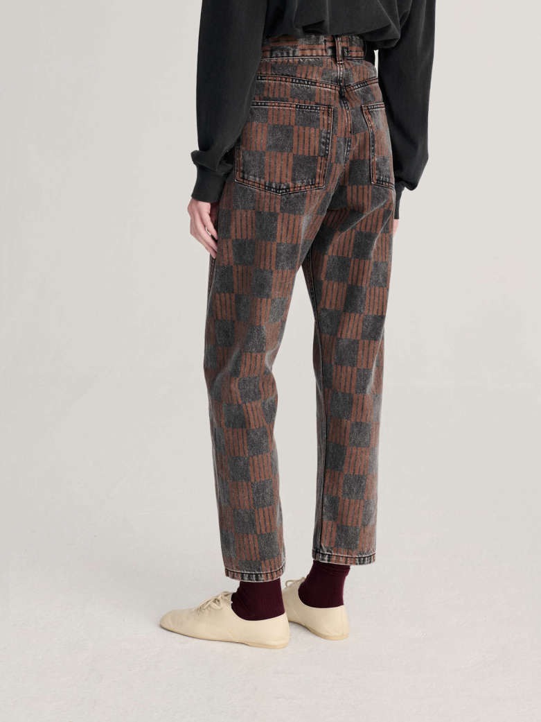 Checkered Jeans