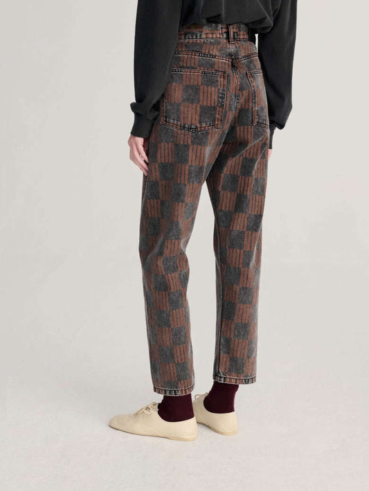 Checkered Jeans