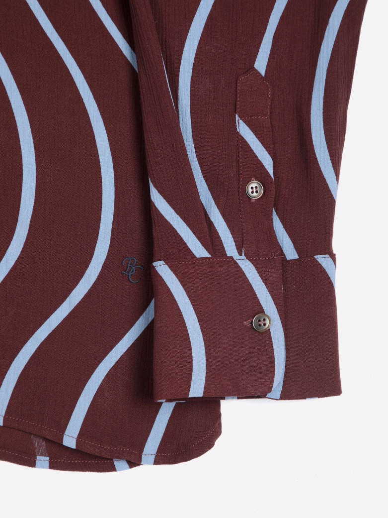 Wavy Stripes Fluid Shirt