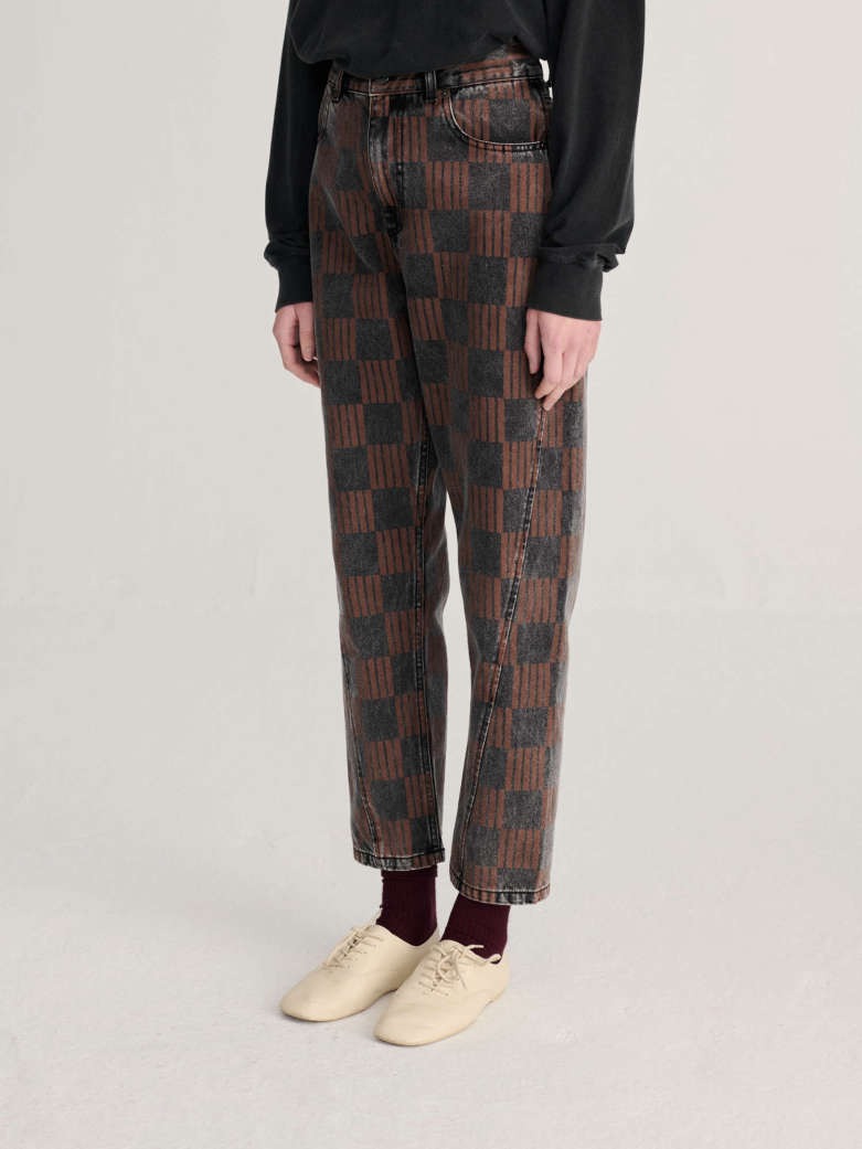 Checkered Jeans