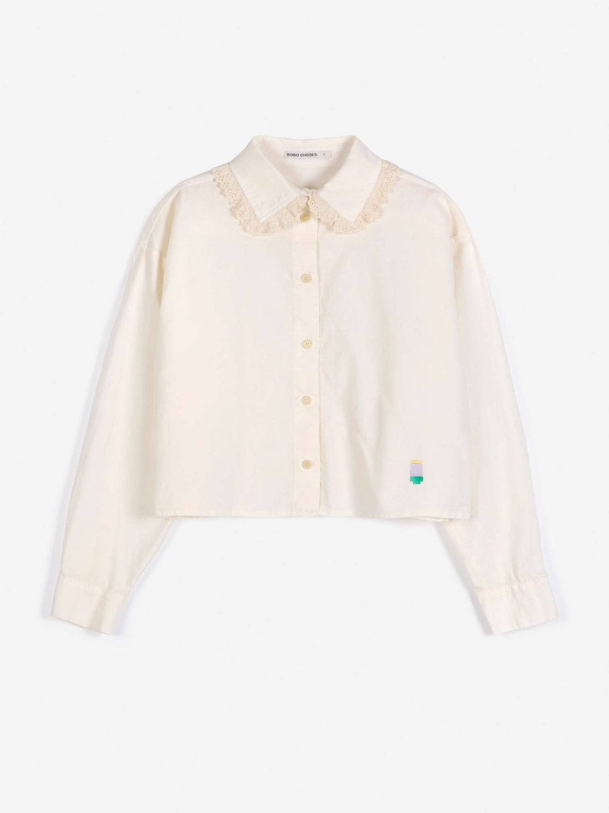 Lace Poplin Shirt