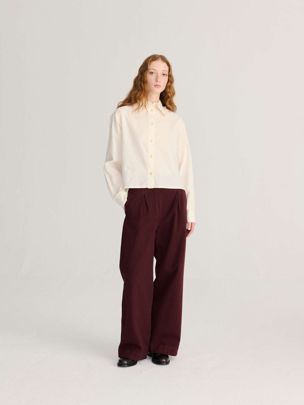 Lace Poplin Shirt