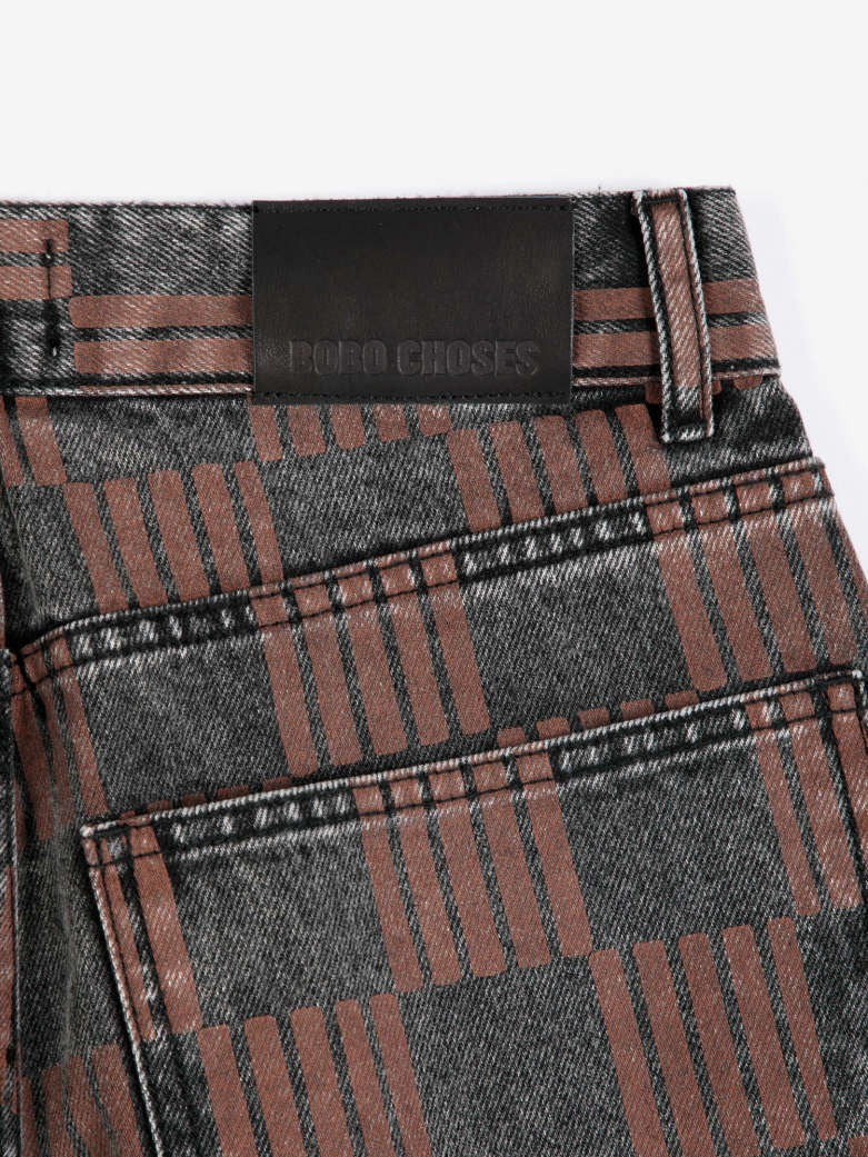 Checkered Jeans