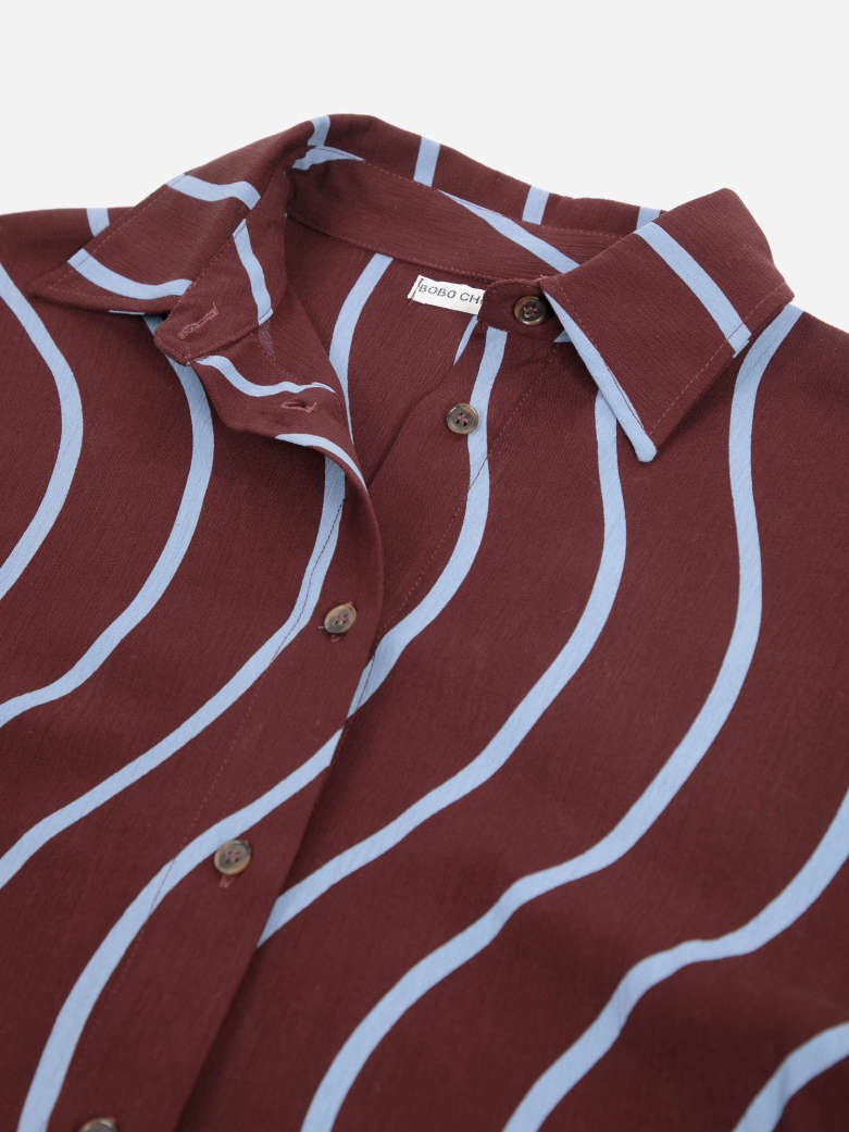 Wavy Stripes Fluid Shirt