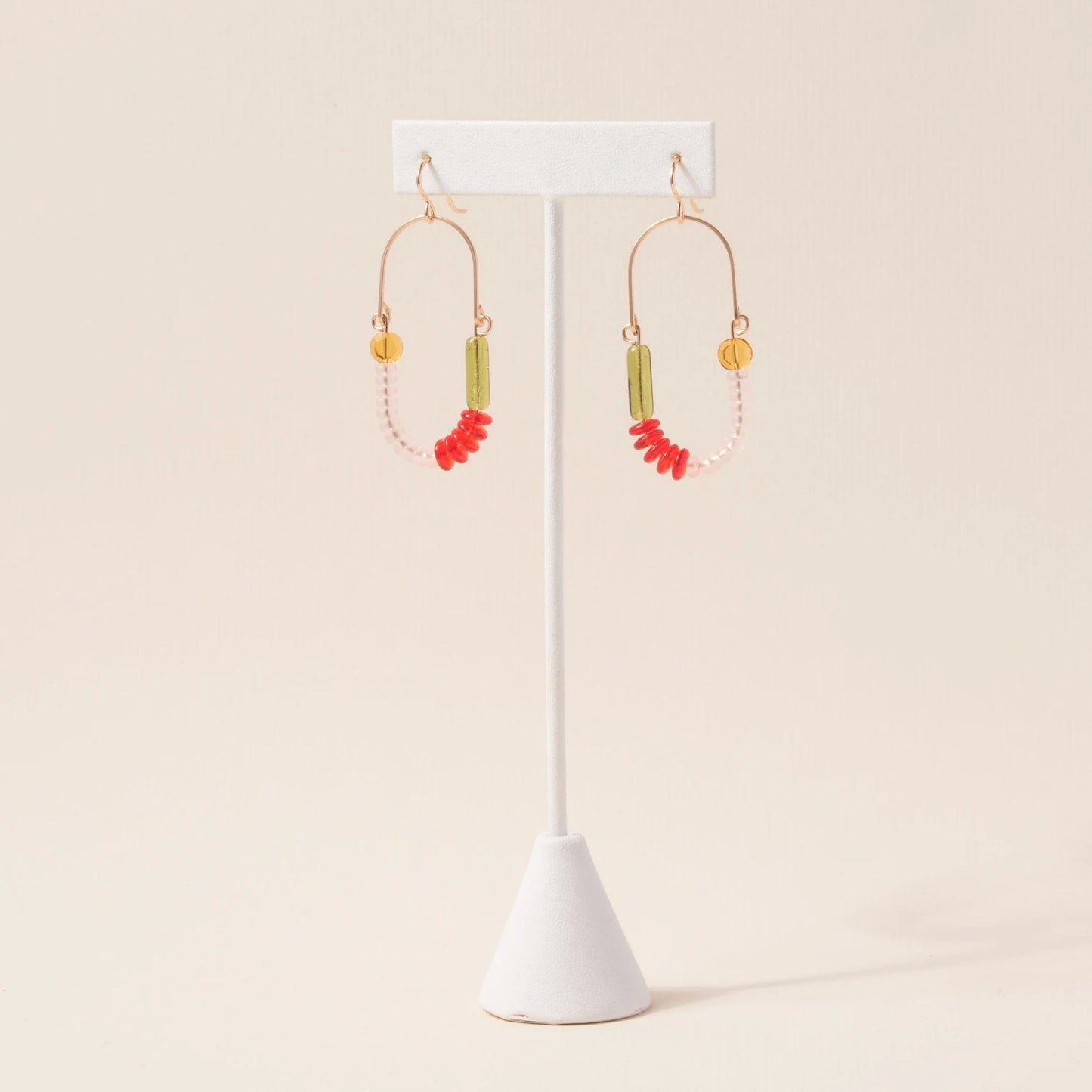 Balance Earrings - Hyacinth, Rose, Olive and Topaz