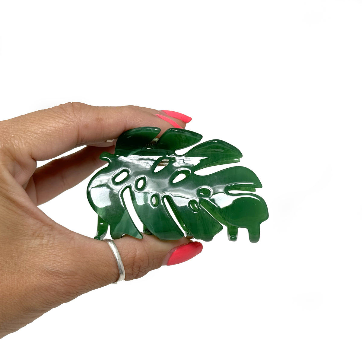 Monstera Leaf Claw Clip