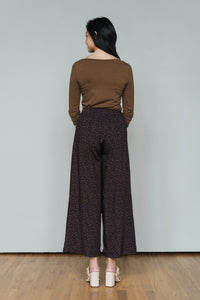 Luzon Pants in Navy Paisley
