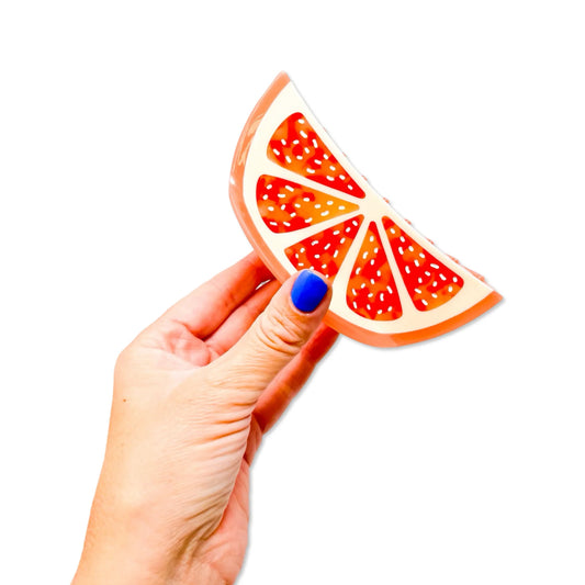 XL Grapefruit Hair Claw