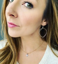 Large Two Tone Flip Earrings