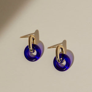 Anna Earrings - Cobalt