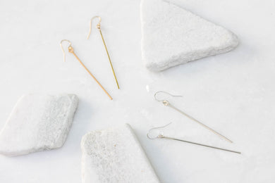 Long Bar Drop Earrings