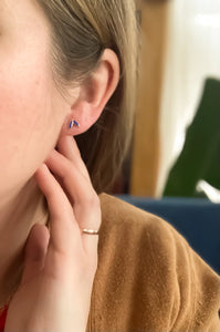 Tiny Laurel Resin Studs